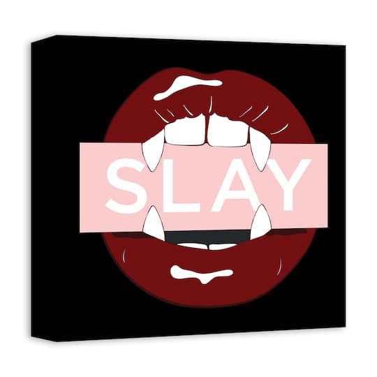 Slay Fangs Canvas Wall Art